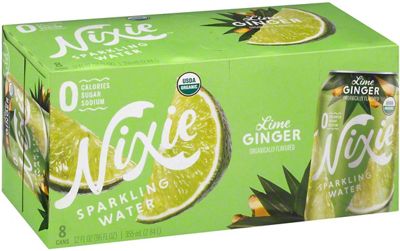 Nixie Lime Ginger Sparkling Water 12 oz Cans, 8 pk | Central