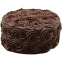 Central Market Chocolate Rosette Cake, 8 in, Serves 8 to 10