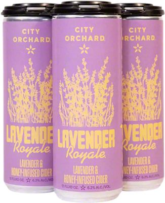 City Orchard Lavender Royale Lavender & Honey Infused Cider 12 Oz Cans ...