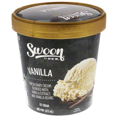 Swoon by H-E-B Vanilla Ice Cream, 1 pt | Central Market - Really Into Food