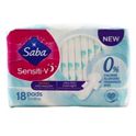 Saba Sensitive Ultra Thin Overnight Pads, 18 ct, Joe V's Smart Shop