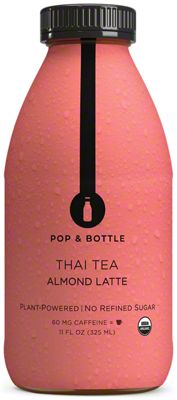 Pop & Bottle Thai Tea Almond Latte, 11 oz