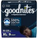 Goodnites Girls' Nighttime Bedwetting Underwear, XL (95-140 lb