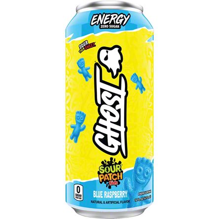 Ghost Energy Drink - Sour Patch Kids Blue Raspberry, 16 oz | Joe V's ...