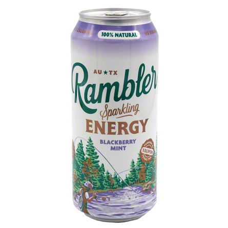 Rambler Sparkling Blackberry Mint Energy Drink, 16 oz | Central Market ...