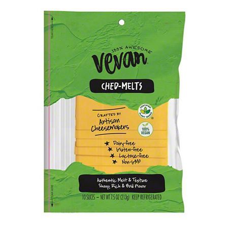 Vevan Ched-melts Vegan Cheese Slices, 7.5 oz | Central Market - Really