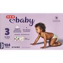 H-E-B Baby Jumbo Overnight Diapers – Size 7