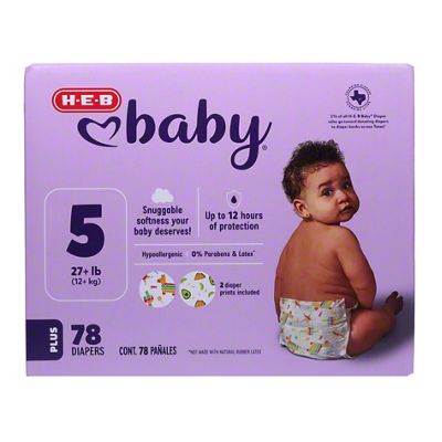 H-E-B Baby Plus Pack Diapers - Size 5, 78 Ct | Joe V's Smart Shop | Low ...