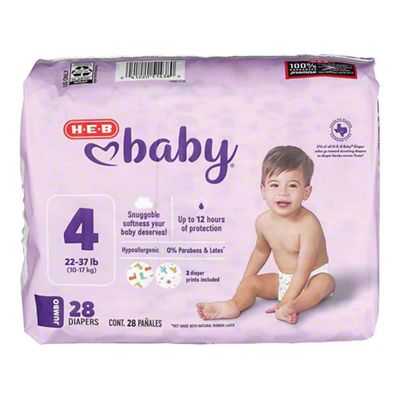 H-E-B Baby Jumbo Pack Diapers - Size 4, 28 Ct | Joe V's Smart Shop ...