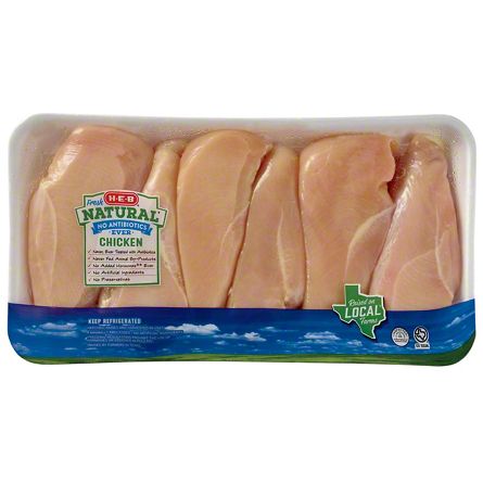 H-E-B Natural Boneless Chicken Breasts - Value Pack | Central Market ...