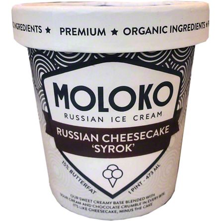 Moloko Organic Russian Cheesecake "Syrok" Ice Cream, 16 oz | Central