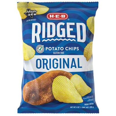 H-E-B Ridged Potato Chips - Original, 9 Oz | Joe V's Smart Shop | Low ...