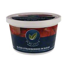 Pure Value Sliced Strawberries in Sugar, 16 oz | Joe V's
