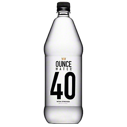 Ounce Water Bottled Spring Water, 40 oz