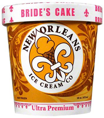 New Orleans Ice Cream Co Bride's Cake Ice Cream, 16 oz Central Market