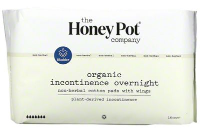 The Honey Pot Company, Non-Herbal Regular Pads with Wings, Organic Cotton  Cover, 20 ct.