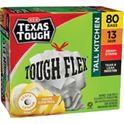H-E-B Texas Tough Tall Kitchen Flex Trash Bags, 13 Gallon - Lemon