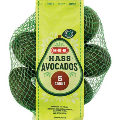 Fresh Bagged Avocados, 5 ct, Joe V's Smart Shop