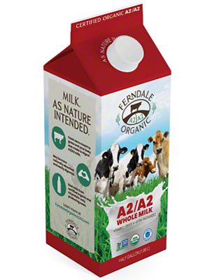 Ferndale Organic A2/A2 Whole Milk Half Gallon, 64 Fl Oz – Central Market