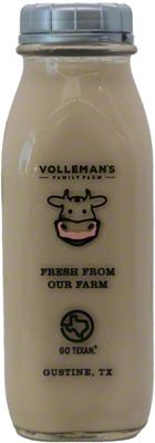 Volleman's Family Farm - Milk in glass bottles from a local Texan family