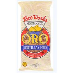 Taco Works White Corn Tortilla Chips with Sea Salt, 15 oz