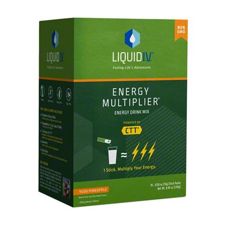 Liquid I.V. Energy Multiplier Yuzu Pineapple Drink Mix, 15 ct 