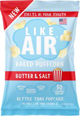 Like Air Baked Puffcorn Butter And Salt, 4 oz | Central Market