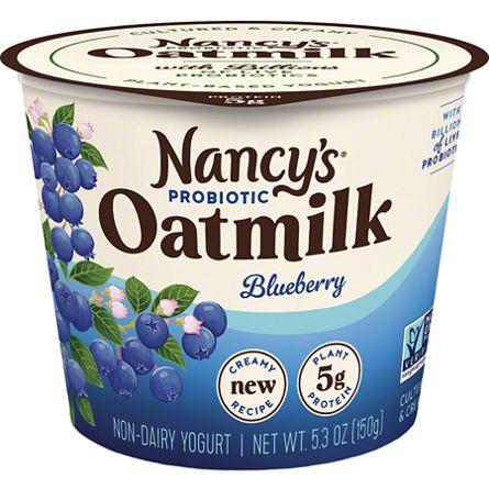 Nancy's Blueberry Probiotic Oatmilk Yogurt, 5.3 oz | Central Market ...