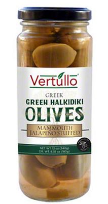 Vertullo Green Halkidiki Olive Jalapeno Stuffed, 11.6 oz | Central ...