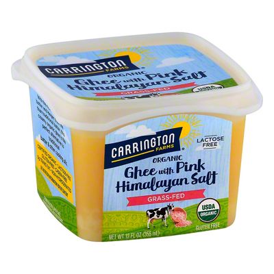 Carrington Farms Organic Ghee with Pink Himalayan Salt, 12 oz | Central ...