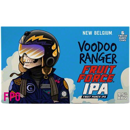 New Belgium Voodoo Ranger Fruit Force IPA Beer 12 oz Cans, 6 pk ...