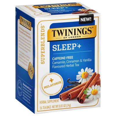 Twinings Sleep+ Chamomile, Cinnamon & Vanilla Herbal Tea, 16 ct ...