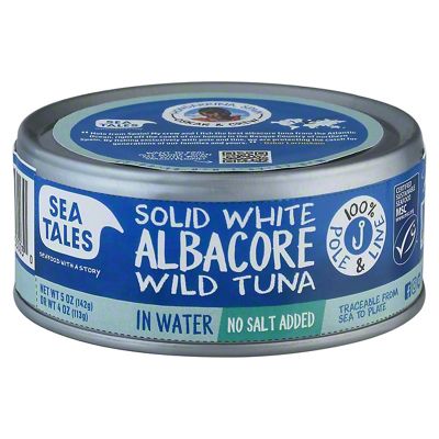 H-E-B Solid White Albacore Tuna - No Salt Added - Shop Seafood at H-E-B