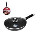 Alpine Cuisine 8.5 Quart Non-stick Stock Pot with Tempered Glass Lid a