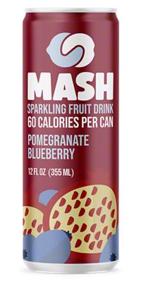 Boylan Bottling Co. Mash Pomegranate Blueberry Sparkling Fruit Beverage 12  fl. oz. Can - 12/Case