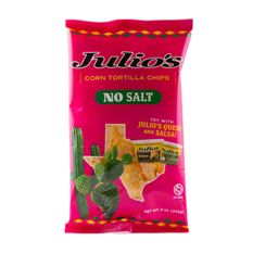 Julio's No Salt Corn Tortilla Chips, 9 oz | Central Market