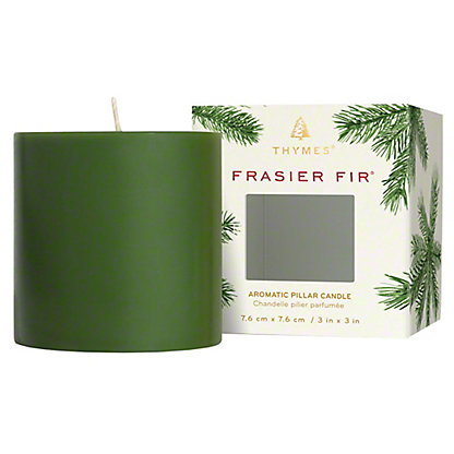 Thymes Frasier Fir Pillar Candle, Small, ea