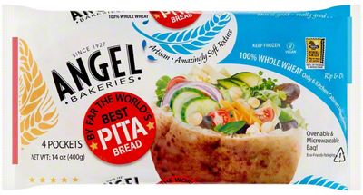 Angel Bakeries Whole Wheat Artisan Pita Pockets, 4 ct | Central Market ...