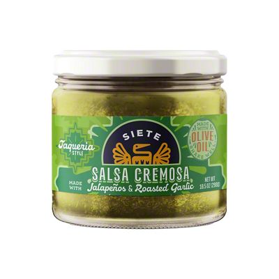 Siete Jalapeño & Roasted Garlic Salsa Cremosa, 10.5 Oz | Central Market ...