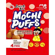 Echigo Seika Original Sweet Flavor Mochi Puffs, 4 ct 