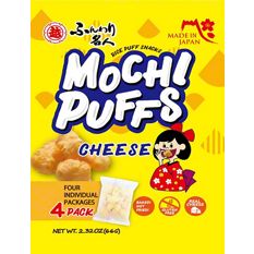 Echigo Seika Cheese Mochi Puffs, 4 ct | Central Market - Really 
