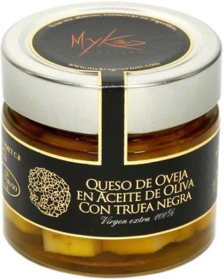 Myke's Gourmet Ewe's Milk Cheese with Black Truffle Olive Oil, 160 g ...