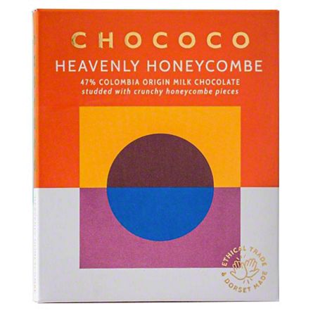 Chococo Heavenly Honeycombe 47% Colombia Milk Chocolate Bar, 75 g ...