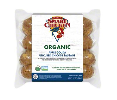Smart Chicken Organic Apple Gouda Chicken Sausage, 12 oz | Central