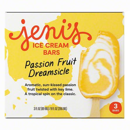 Jeni's Passion Fruit Dreamsicle Ice Cream Bars, 3 ct | Central Market