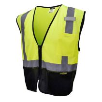 Hi-Vis Black Bottom Vest 041536  