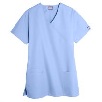 Cherokee 4801 Mock-Wrap Top 063192  WORKWEAR