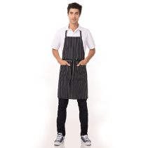 Chefworks Chalk Stripe Bib Apr 064277  NEW