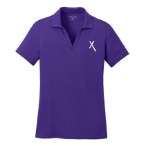 Women's Purple Polo Ss 093497  