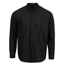 Banded-Collar Cafe Shirt 112298  Easy Care